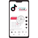 Home 13 TikTok Live APK icon showing scheduled live sessions feature