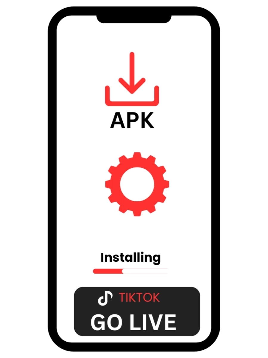 Home 24 Step-by-step TikTok Live update guide showing how to download and install the latest APK version on Android devices.